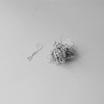 100 cordones elásticos de plata, 6 cm