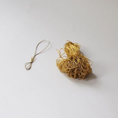 100 elastic gold cords, 9.5 cm