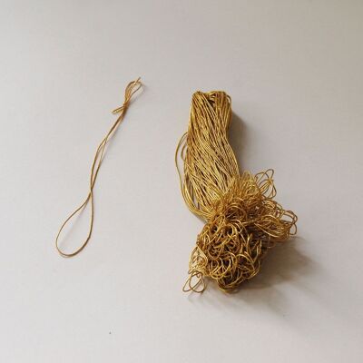 100 elastic gold cords, 15 cm