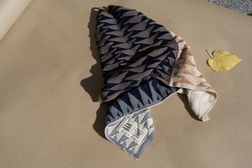 Origami Forest Bath Towel | Sandy Beige