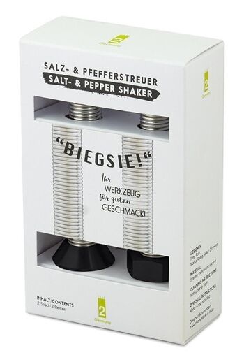 Biegsie S&P écarteur lot de 2, bouchons en plastique noir 3