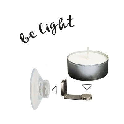 "Be Light" Schwebende Kerze 2er Set