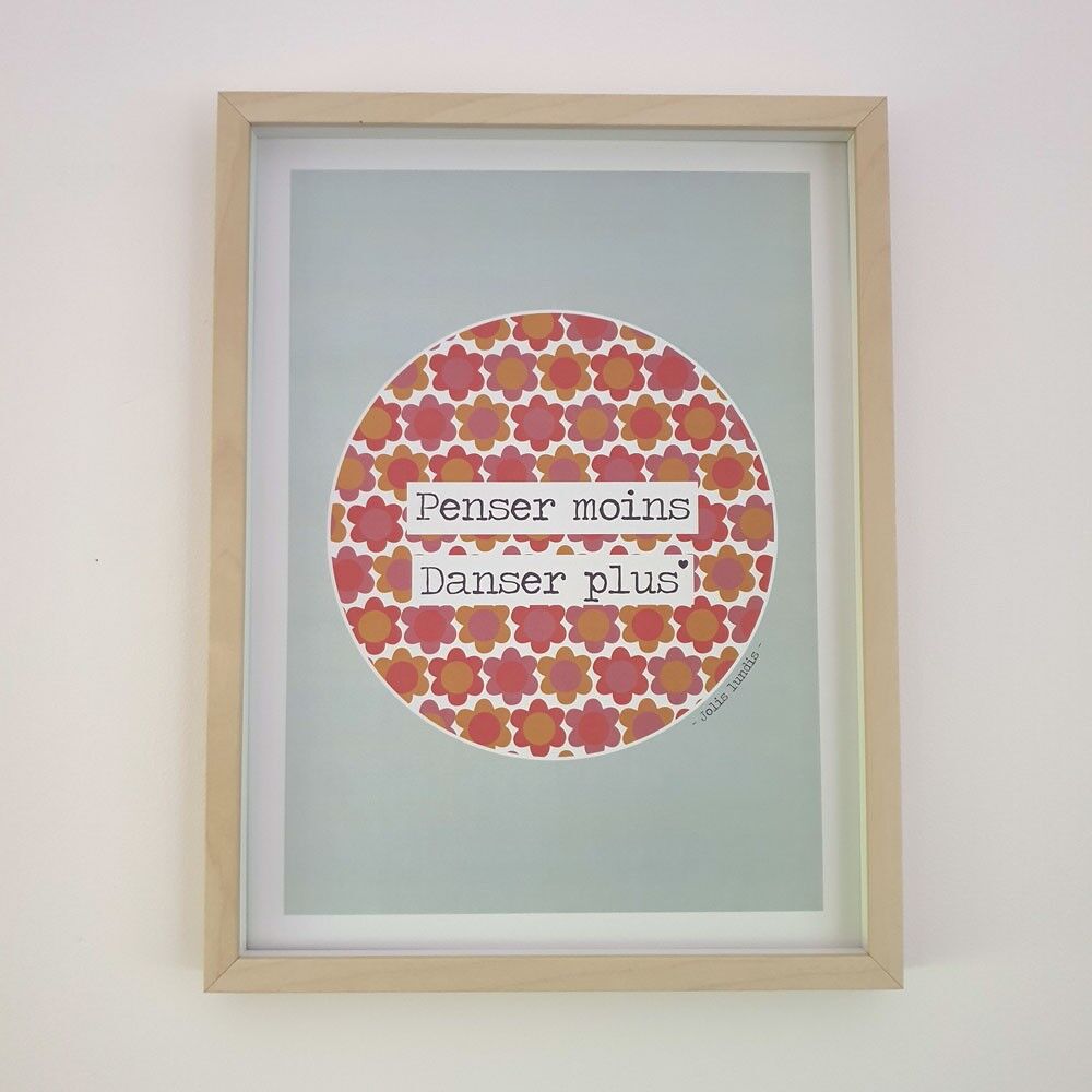 Poster "Pensa di meno, balla di più"