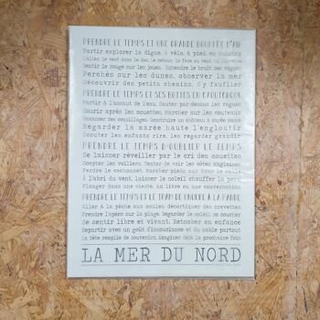 Affiche "Mer du nord" 3