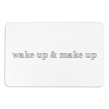 Tapis de bain antidérapant en pierre blanche Wake Up & Make Up 2
