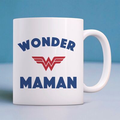 TAZA BLANCA WONDER MOM ENKR