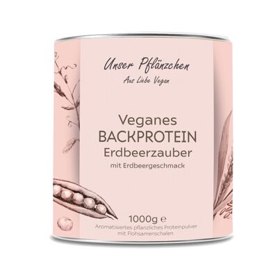 Veganes Backprotein Erdbeerzauber