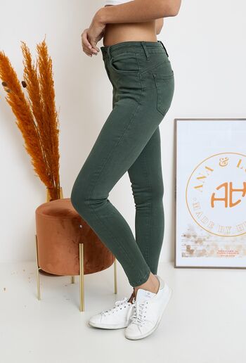 Pantalon Push-up Slim "Lucie" - KAKI 3