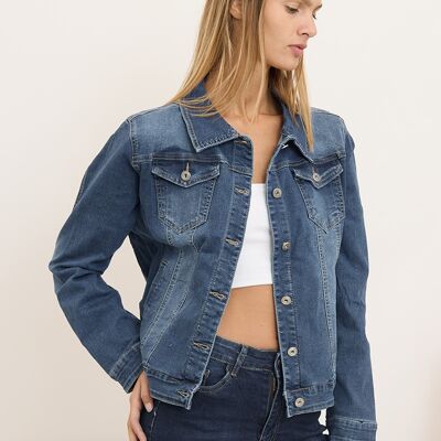 "Julienne" Jeans Jacket - Plus Size