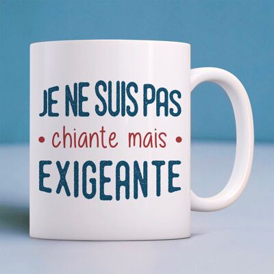 Mug blanc je ne suis pas chiante