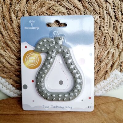 Silicone teething ring Pear - Army