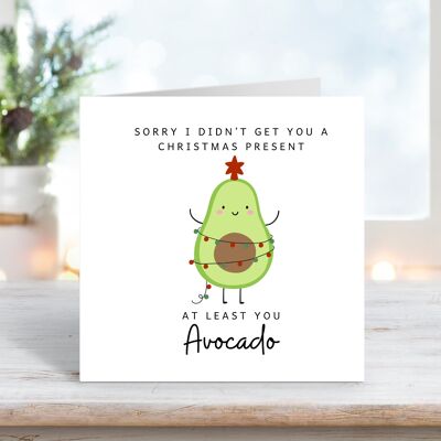 Avocado Christmas Card