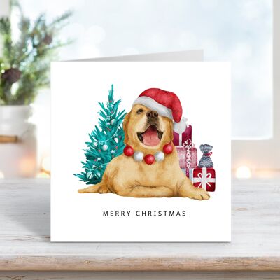 Labrador Dog Christmas Card