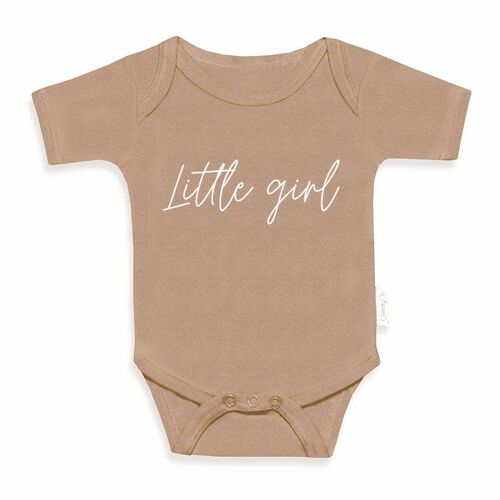 Romper - 'Little girl' - Stone Pink