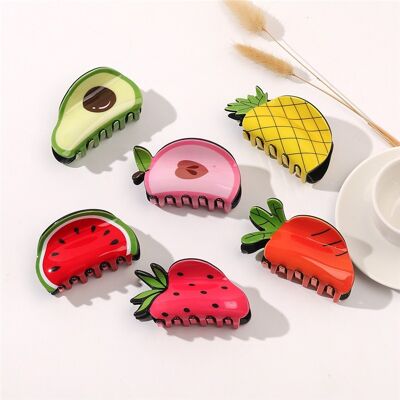 Fruit Pattern Casual Hair Claw Clip