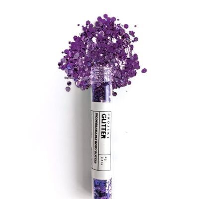 Mezcla de purpurina gruesa (lila)