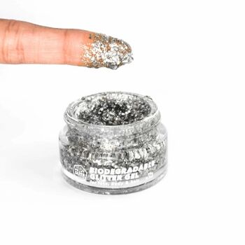 Glitzergel (argent) 4