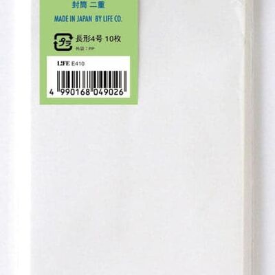 Life 'L brand' J Envelopes (9x21cm) -- Pack of 10