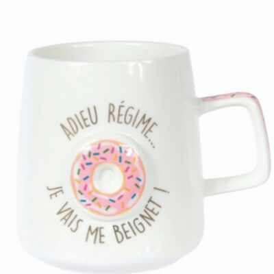 Idea regalo di Natale: mug Donut Addio dieta vado al bignè!