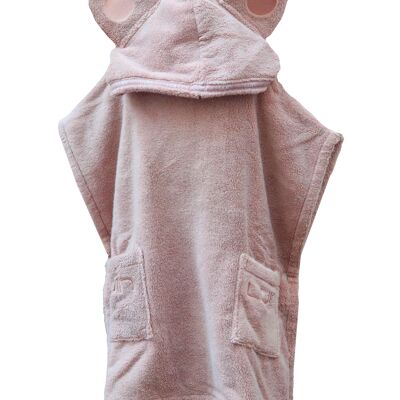 Poncho Towel 5-10 yrs. Dusty Rose