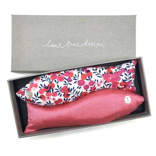 Maiden's Blush Box of 2 Lavender Fish Made with Liberty Fabric
