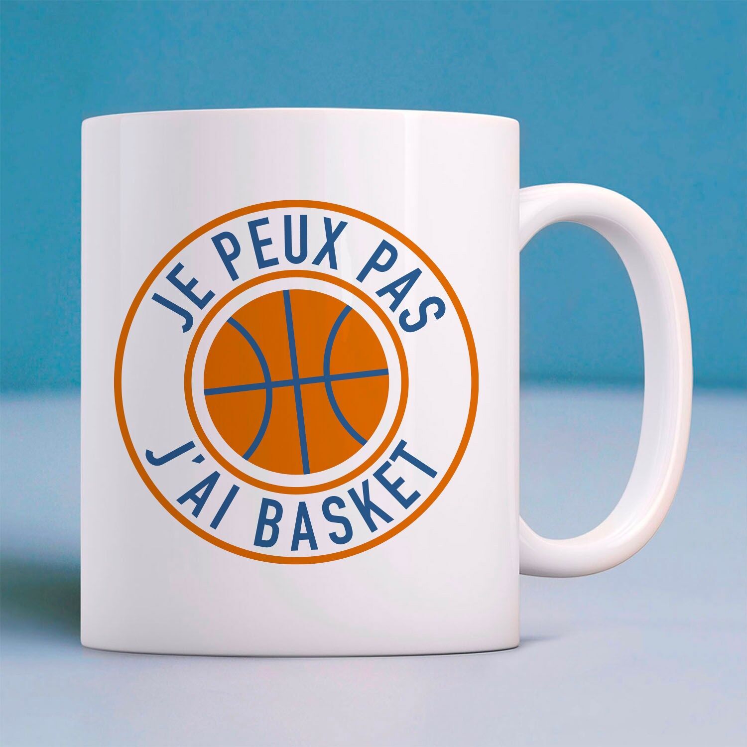 WEISSE BECHER Ich kann keinen Basketball haben