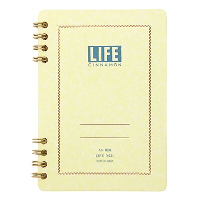 Life Cinnamon Notebook, Lined, A6