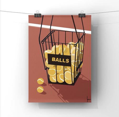 Affiche Ballls de Tennis