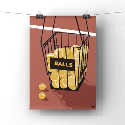 Affiche Balles de Tennis