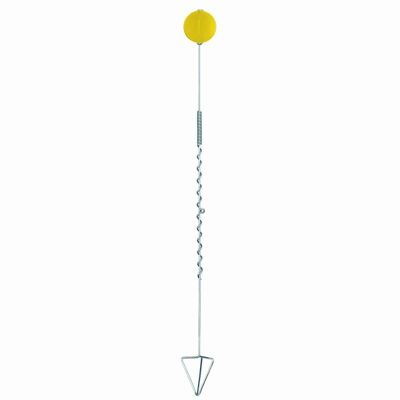 "Quirlix" hand-operated mixing stirrer, set of 2, yellow plastic handle