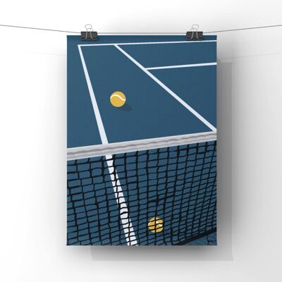 Afiche de filete de tenis