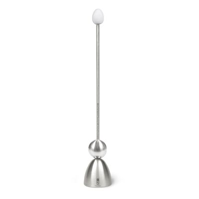 "Clack" egg opener classic edition, white ceramic egg