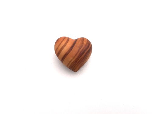 Herz handgeschnitzt 3 cm Deko-Herz handgemacht aus Olivenholz