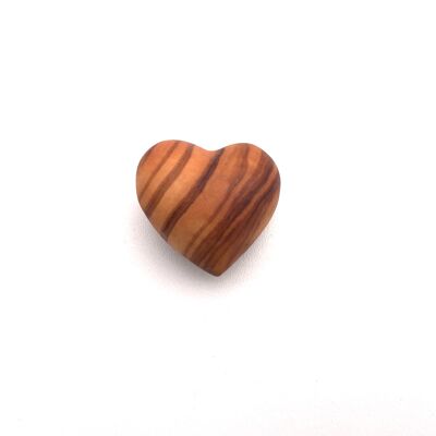 Herz handgeschnitzt 3 cm Deko-Herz handgemacht aus Olivenholz