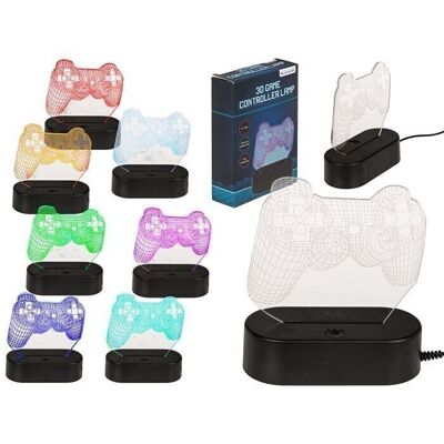 Luz 3D, controlador de juego, con 6 LED,