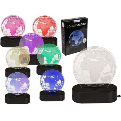 3D light, globe, approx. 20 cm,