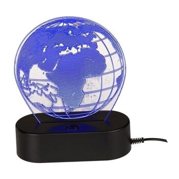 Lampe 3D, globe, environ 20 cm, 3