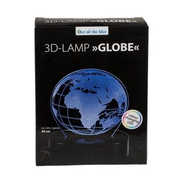 Lampe 3D, globe, environ 20 cm, 4