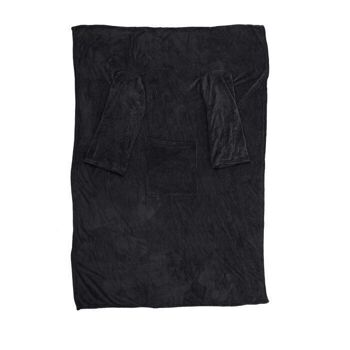 Couverture anthracite avec manches et poches, 3