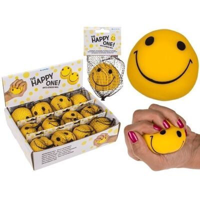 Antistress ball, funny face, approx. 6 cm,