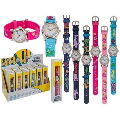 montre-bracelet, montre pour enfants (avec pile)