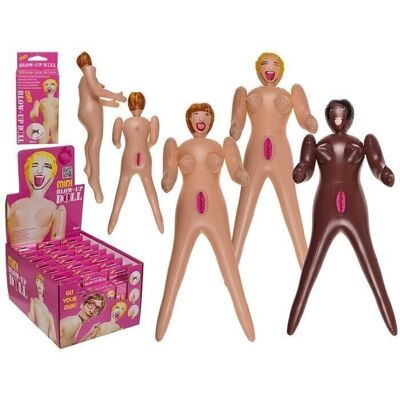 Inflatable mini rubber doll, approx. 66 cm,