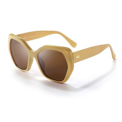 Hanukeii SoMa Brown Polarized Sunglasses for women