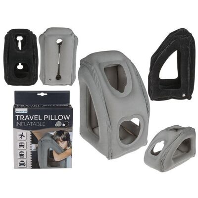 Inflatable travel pillow, approx. 35 x 50 cm,