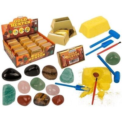 Excavation set, gold hunter, with 1 hammer,