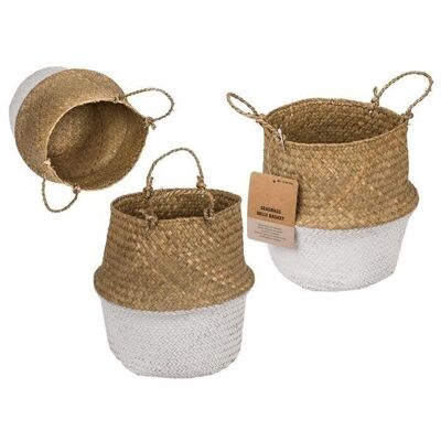 seagrass belly basket,