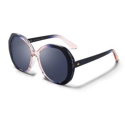 Hanukeii Lombard Blue Polarized Sunglasses for women