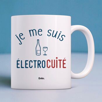 Mug blanc je me suis éléctrocuité