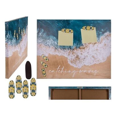 Printed magnetic board, catching waves,