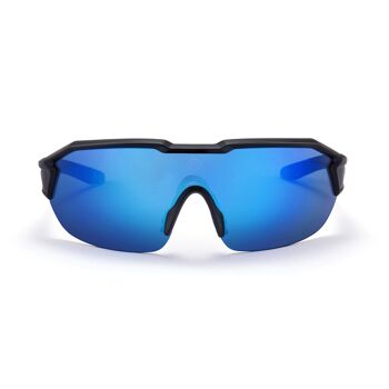 Lunettes de soleil sport pour la course à pied et le cyclisme Uller Clarion Black and Blue pour homme et femme 2